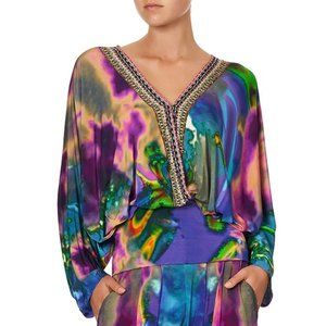 Camilla Acid Abbey Dolman Sleeve Jersey Top